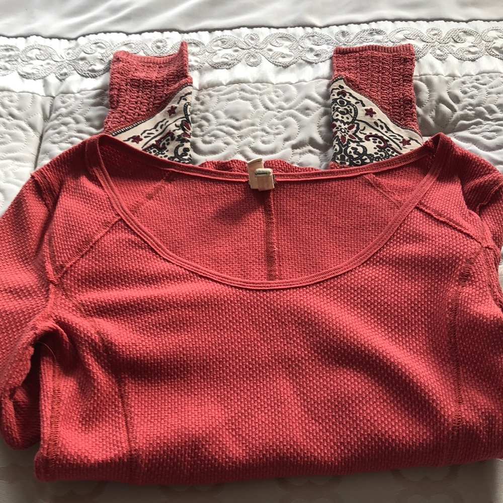 We The Free sweater/top XS unique cuff detail